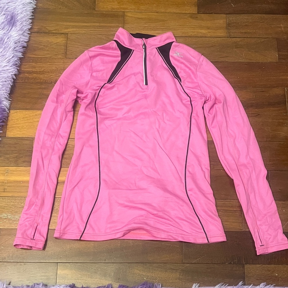 Women's Pink Long Sleeve Athletic Top